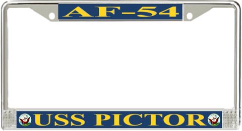 USS Pictor AF-54 License Plate Frame