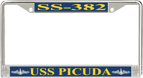USS Picuda SS-382 License Plate Frame