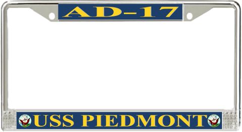 USS Piedmont AD-17 License Plate Frame
