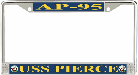 USS Pierce AP-95 License Plate Frame