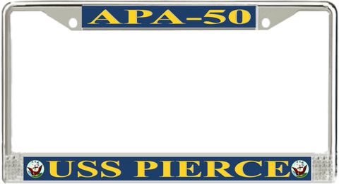USS Pierce APA-50 License Plate Frame