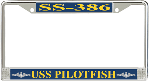 USS Pilotfish SS-386 License Plate Frame