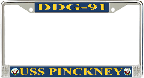 USS Pinckney DDG-91 License Plate Frame