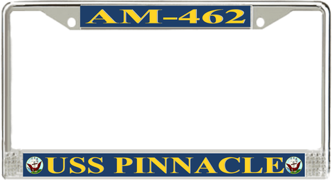 USS Pinnacle AM-462 License Plate Frame