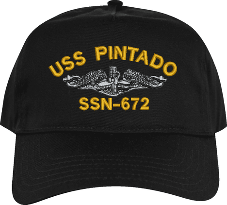 USS Pintado SSN-672 Dolphins Embroidered Cap