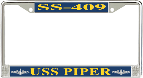 USS Piper SS-409 License Plate Frame