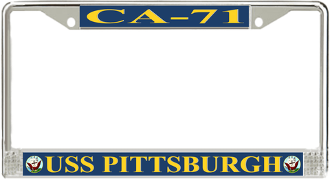 USS Pittsburgh CA-71 License Plate Frame
