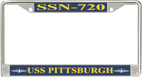 USS Pittsburgh SSN-720 License Plate Frame