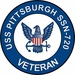 USS Pittsburgh SSN-720 Veteran Decal Sticker