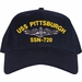 USS Pittsburgh SSN-720 with Dolphins Custom Embroidered Cap