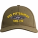 USS Pittsburgh SSN-720 with Dolphins Custom Embroidered Cap