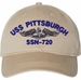 USS Pittsburgh SSN-720 with Dolphins Unstructured Dad Cap