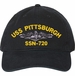 USS Pittsburgh SSN-720 with Dolphins Unstructured Dad Cap