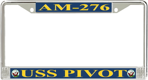USS Pivot AM-276 License Plate Frame