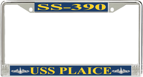 USS Plaice SS-390 License Plate Frame