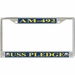 USS Pledge AM-492 License Plate Frame