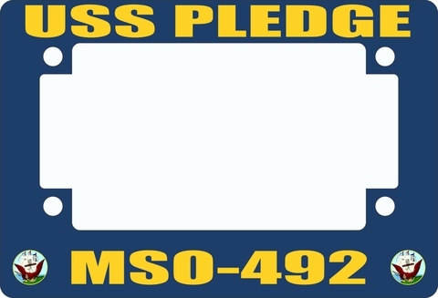 USS Pledge MSO-492 Motorcycle Frame