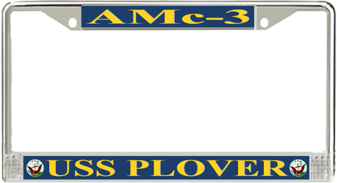 USS Plover AMc-3 License Plate Frame