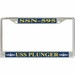 USS Plunger SSN-595 License Plate Frame