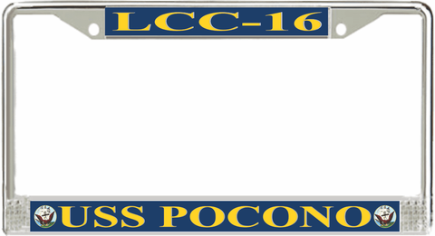 USS Pocono LCC-16 License Plate frame