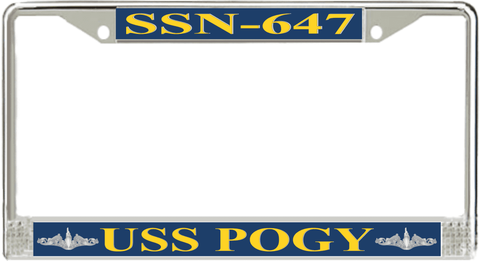USS Pogy SSN-647 License Plate Frame