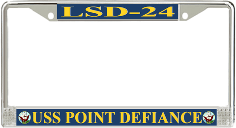 USS Point Defiance LSD-24 License Plate Frame