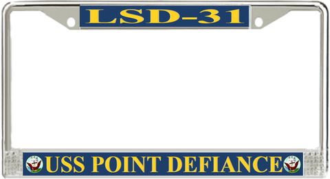 USS Point Defiance LSD-31 License Plate Frame