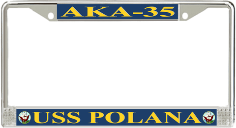 USS Polana AKA-35 License Plate Frame
