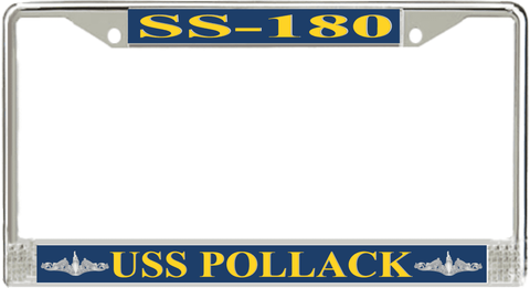USS Pollack SS-180 License Plate Frame