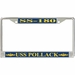 USS Pollack SS-180 License Plate Frame