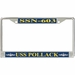 USS Pollack SSN-603 License Plate Frame