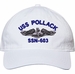 USS Pollack SSN-603 with Dolphins Unstructured Dad Cap