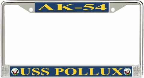 USS Pollux AK-54 License Plate Frame