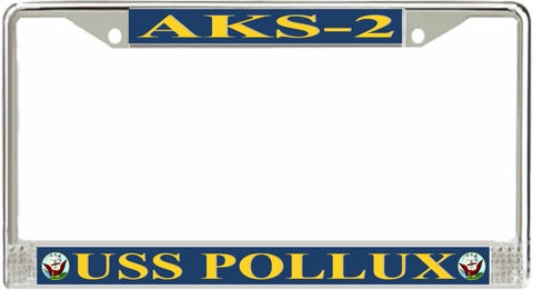 USS Pollux AKS-2 License Plate Frame