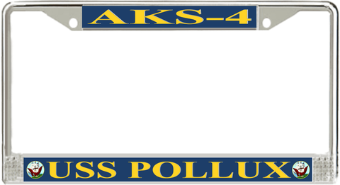 USS Pollux AKS-4 License Plate Frame