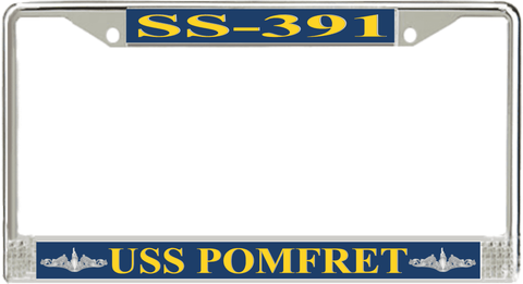 USS Pomfret SS-391 License Plate Frame