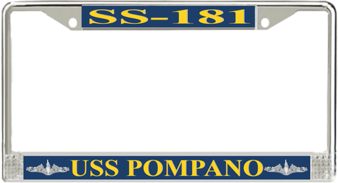 USS Pompano SS-181 License Plate Frame