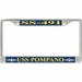 USS Pompano SS-491 License Plate Frame