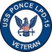 USS Ponce LPD-15 Veteran Decal Sticker