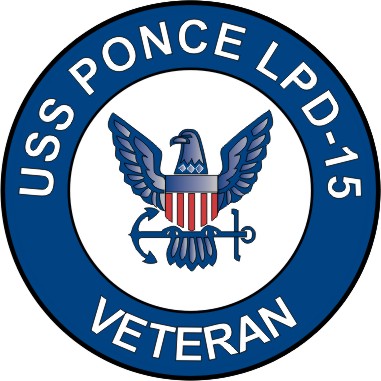 USS Ponce LPD-15 Veteran Decal Sticker