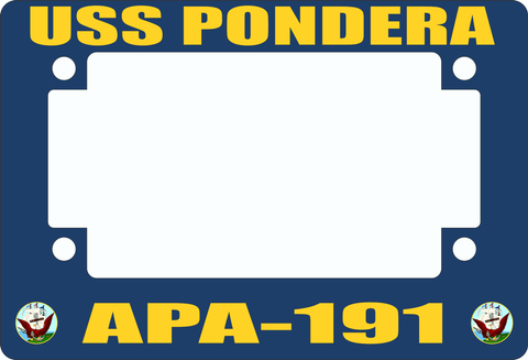 USS Pondera APA-191 Motorcycle Frame
