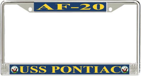 USS Pontiac AF-20 License Plate Frame