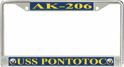 USS Pontotoc AK-206 License Plate Frame