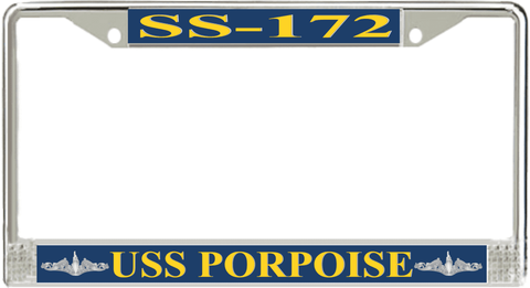 USS Porpoise SS-172 License Plate Frame