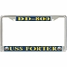 USS Porter DD-800 License Plate Frame