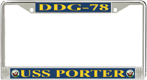 USS Porter DDG-78 License Plate Frame
