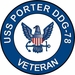 USS Porter DDG-978Veteran Decal Sticker