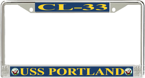 USS Portland CL-33 License Plate Frame