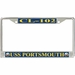 USS Portsmouth CL-102 License Plate Frame