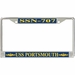 USS Portsmouth SSN-707 License Plate Frame
